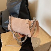 Women's Pu Leather Solid Color Classic Style Zipper Shoulder Bag main image 2