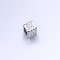 A Pack Of 3 Diameter 7 Mm Hole 5~5.9mm 304 Stainless Steel Letter Beads sku image 13