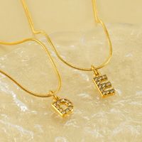 304 Stainless Steel Casual Letter Pendant Necklace main image 1