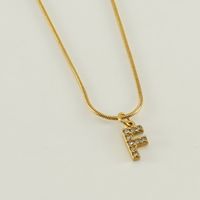 304 Stainless Steel Casual Letter Pendant Necklace sku image 6