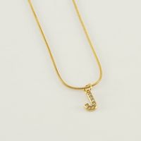 304 Stainless Steel Casual Letter Pendant Necklace sku image 10