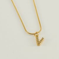 304 Stainless Steel Casual Letter Pendant Necklace sku image 22