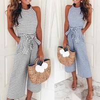 Women's Holiday Daily Streetwear Stripe Jumpsuits main image 4