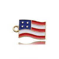 1 Piece 16 * 16mm Alloy American Flag Polished Pendant sku image 8