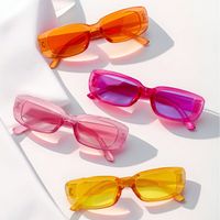 Simple Style Classic Style Solid Color Pc Square Full Frame Kids Sunglasses main image 3