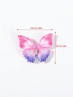 Women's Sweet Solid Color Butterfly Ferroalloy Hair Clip main image 2