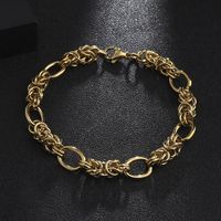 Cool Style Solid Color 201 Stainless Steel Layered Patchwork Mardi Gras Men's Bracelets main image 5