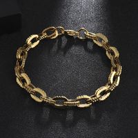 Cool Style Solid Color 201 Stainless Steel Layered Patchwork Mardi Gras Men's Bracelets main image 1