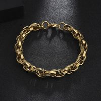 Cool Style Solid Color 201 Stainless Steel Layered Patchwork Mardi Gras Men's Bracelets sku image 1