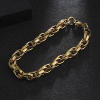 Cool Style Solid Color 201 Stainless Steel Layered Patchwork Mardi Gras Men's Bracelets main image 4