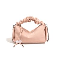 Women's One Size Pu Leather Solid Color Classic Style Sewing Thread Zipper Handbag sku image 2