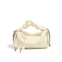 Women's One Size Pu Leather Solid Color Classic Style Sewing Thread Zipper Handbag sku image 4