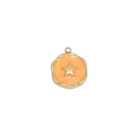 5 Pièces/Paquet 15*12.5mm Acier Inoxydable 304 Traverser Star Forme De Cœur Brillant Pendentif sku image 17