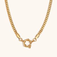 316L Stainless Steel  18K Gold Plated Simple Style Geometric Necklace main image 9