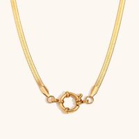 316L Stainless Steel  18K Gold Plated Simple Style Geometric Necklace main image 7