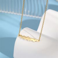 Sterling Silber Weißgold Plattiert Vergoldet Süß Herzform Halskette main image 5