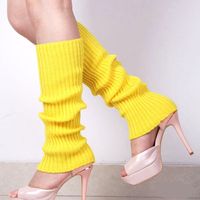 Women's Simple Style Solid Color Blending Acrylic Jacquard Socks Over The Knee Socks sku image 23