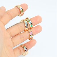Wholesale Jewelry Simple Style Constellation Alloy Enamel Rings main image 5