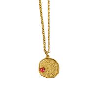 304 Stainless Steel 18K Gold Plated Casual Simple Style Human Zircon Pendant Necklace main image 2