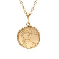 304 Stainless Steel 18K Gold Plated Casual Simple Style Human Zircon Pendant Necklace sku image 2