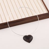 Sandelholz Kupfer Einfacher Stil Klassischer Stil Herzform Halsband main image 3
