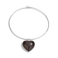 Ebony Copper Simple Style Classic Style Heart Shape Choker main image 5