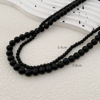 Simple Style Classic Style Round Copper Obsidian Beaded Men's Necklace main image 5