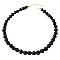 Simple Style Classic Style Round Copper Obsidian Beaded Men's Necklace main image 4