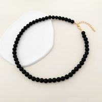 Style Simple Style Classique Rond Le Cuivre Obsidienne Perlé Hommes Collier main image 6