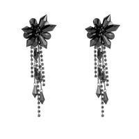 Elegant Tassel Artificial Crystal Glass Inlay Rhinestones Women's Earrings Necklace main image 8