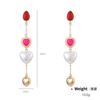 Classic Style Heart Shape Alloy Metal Inlay Turquoise Women's Earrings Necklace main image 4