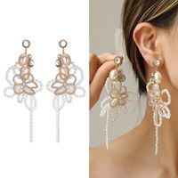 Elegant Lady Classic Style Flower Imitation Pearl Alloy Inlay Rhinestones Women's Jewelry Set main image 6