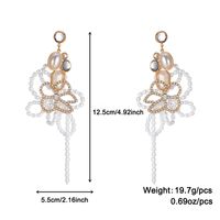 Elegant Lady Classic Style Flower Imitation Pearl Alloy Inlay Rhinestones Women's Jewelry Set sku image 2