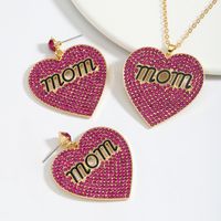 Classic Style Heart Shape Alloy Polishing Inlay Rhinestones Women's Jewelry Set main image 5