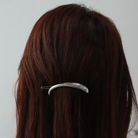 امرأة أسلوب بسيط هندسي سبيكة تصفيح مشبك شعر main image 2