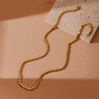 Bijoux En Gros Style Simple Rond Le Fer Perles Artificielles Polissage Placage Incruster Foulard sku image 1