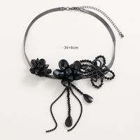 Elegant Tassel Artificial Crystal Glass Inlay Rhinestones Women's Earrings Necklace main image 2