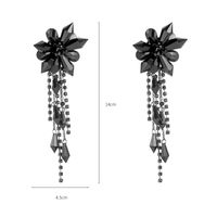 Elegant Tassel Artificial Crystal Glass Inlay Rhinestones Women's Earrings Necklace main image 5