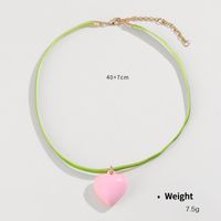 Wholesale Jewelry Sweet Heart Shape CCB Iron Plating Necklace sku image 1