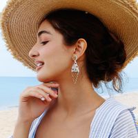 1 Pair Vacation Tropical Ice Cream Plating Inlay Rhinestone Glass Rhinestones Drop Earrings main image 4