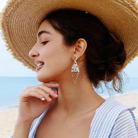 1 Paire Vacances Tropical Glace Placage Incruster Strass Verre Strass Boucles D'oreilles main image 4