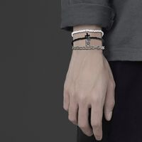 Einfacher Stil Klassischer Stil Kreuzen Brief Saatperle Kupfer Perlen Inlay Künstlicher Kristall Frau Armbänder main image 1