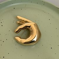 Hip-Hop Gesture Alloy Copper Polishing Unisex Brooches 1 Piece sku image 1