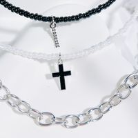 Einfacher Stil Klassischer Stil Kreuzen Brief Saatperle Kupfer Perlen Inlay Künstlicher Kristall Frau Armbänder sku image 9