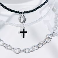 Einfacher Stil Klassischer Stil Kreuzen Brief Saatperle Kupfer Perlen Inlay Künstlicher Kristall Frau Armbänder sku image 17