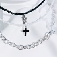 Einfacher Stil Klassischer Stil Kreuzen Brief Saatperle Kupfer Perlen Inlay Künstlicher Kristall Frau Armbänder sku image 18