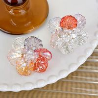 1 Pair IG Style Sweet Artistic Flower Arylic Ear Studs main image 1