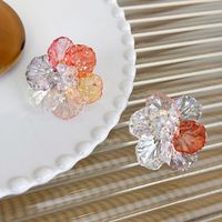 1 Pair IG Style Sweet Artistic Flower Arylic Ear Studs main image 10
