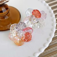 1 Pair IG Style Sweet Artistic Flower Arylic Ear Studs main image 9