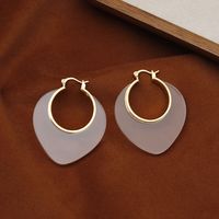 1 Pair Elegant Sweet Triangle Plating Copper 18K Gold Plated Earrings main image 6